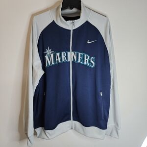 Nike Mariners Blue and Gray Track Jacket
